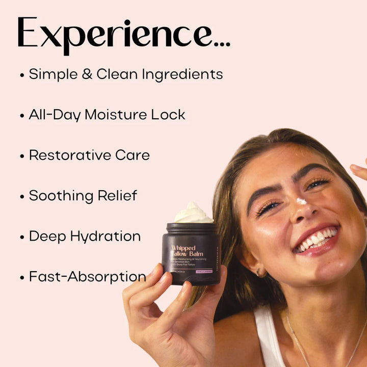 Softer Skin Co. | Whipped Tallow Vanilla Lavender (2 oz) - Oak + Tonic