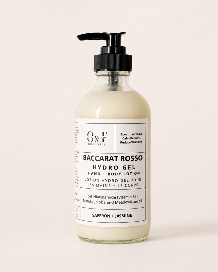 Oak & Tonic Organics | Baccarat Rosso Hydro-Gel Hand & Body Lotion