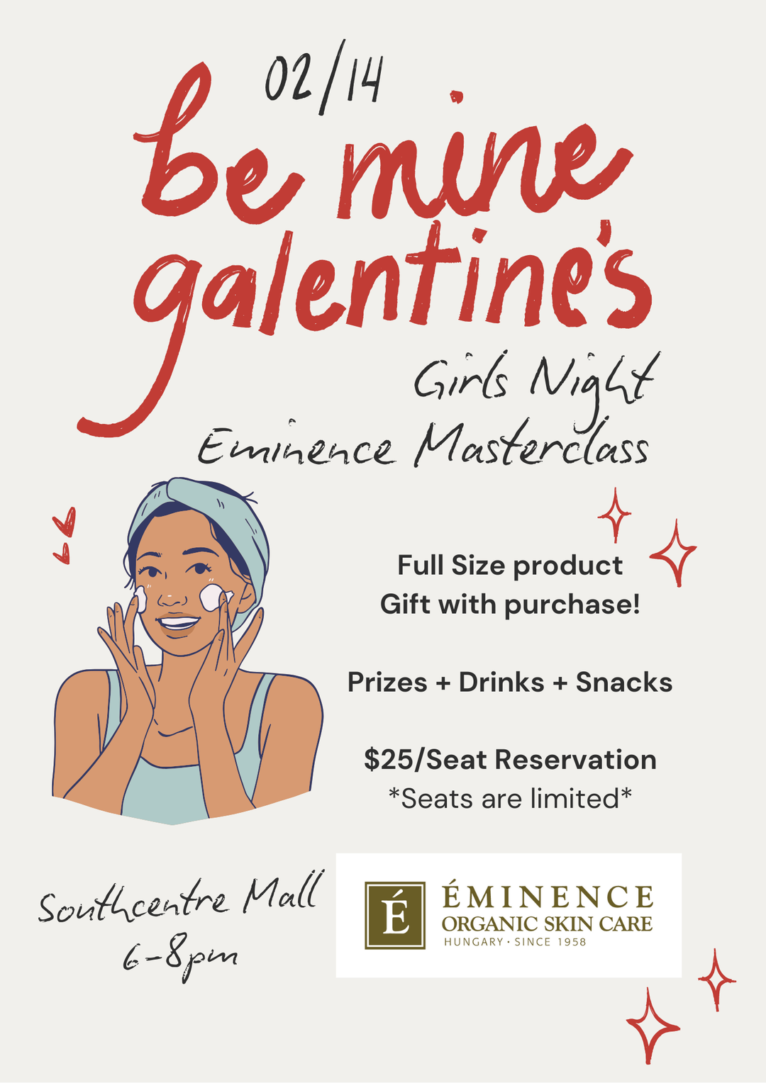 Eminence Organics 'Galentines Day' Skincare Masterclass - Oak + Tonic