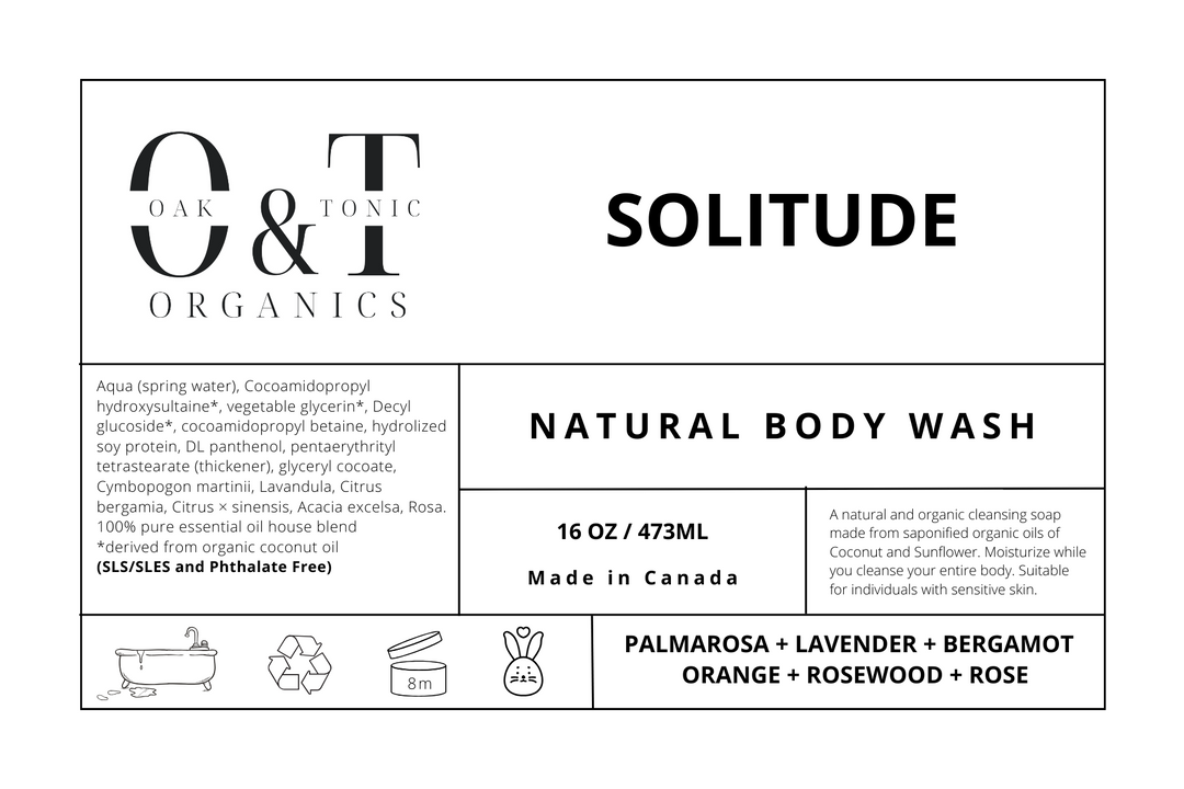 Oak & Tonic Organics | Solitide Body Wash - Oak + Tonic