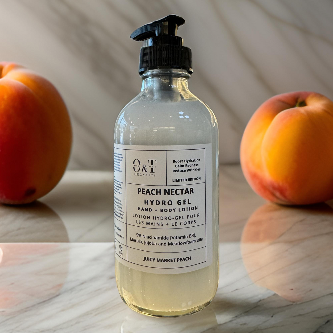 Oak & Tonic Organics | Peach Nectar Hydro-Gel Hand & Body Lotion - Oak + Tonic