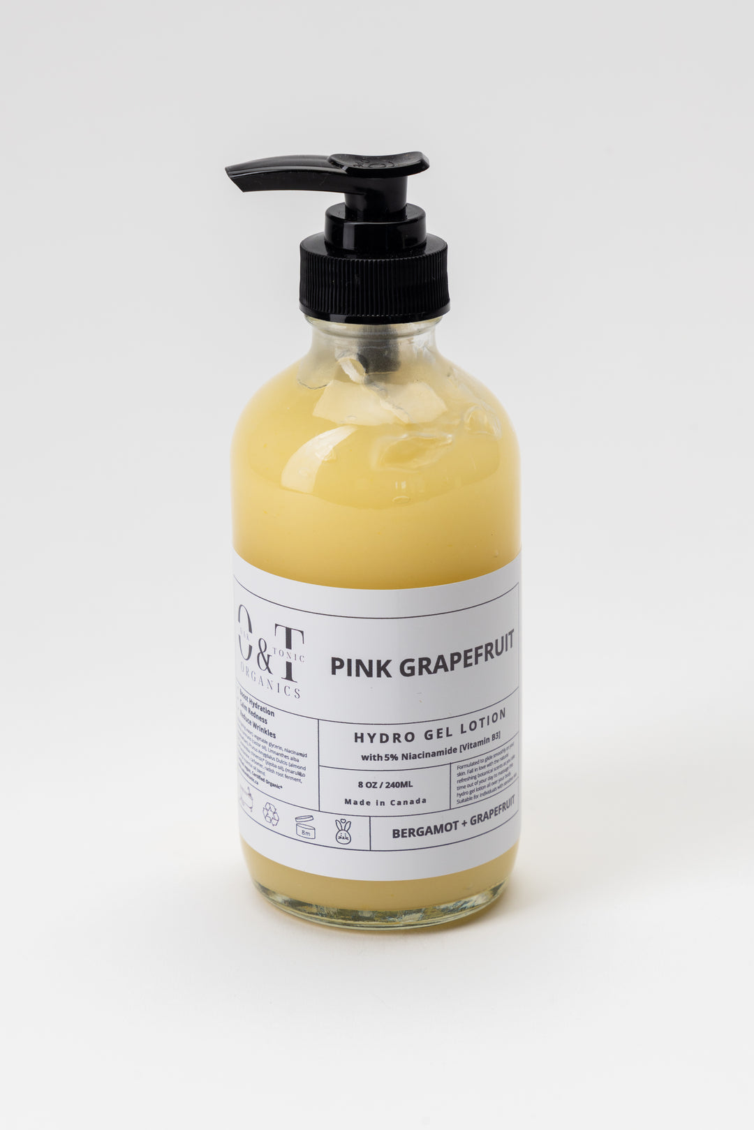 Oak & Tonic Organics | Pink Grapefruit Hydro-Gel Hand & Body Lotion - Oak + Tonic