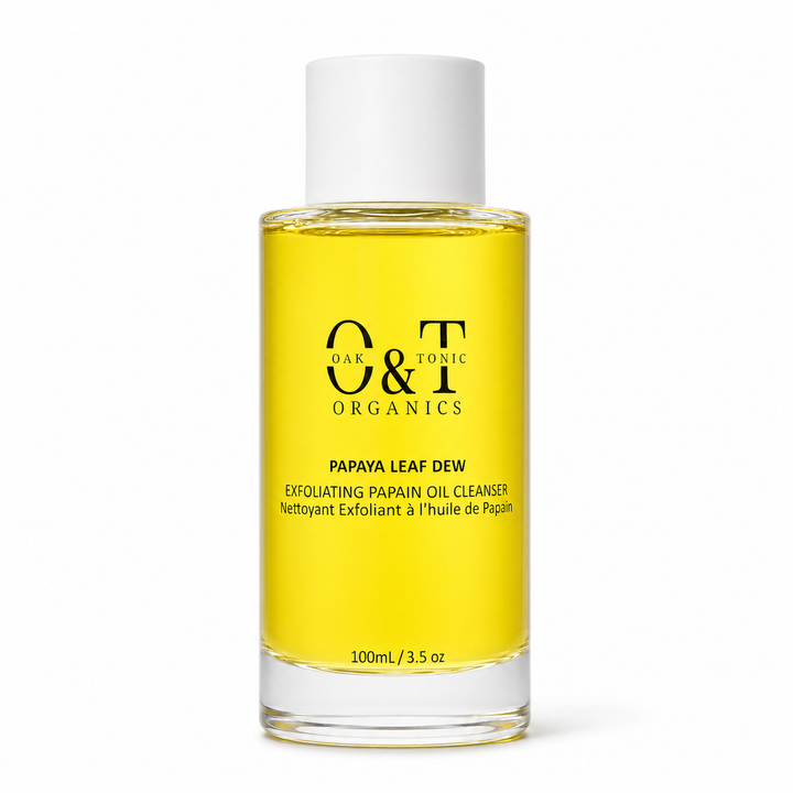 Oak & Tonic Organics | Papaya Leaf Dew Exfoliating Papain Oil Cleanser