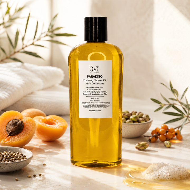 Oak & Tonic Organics | Paradiso Foaming Shower Oil