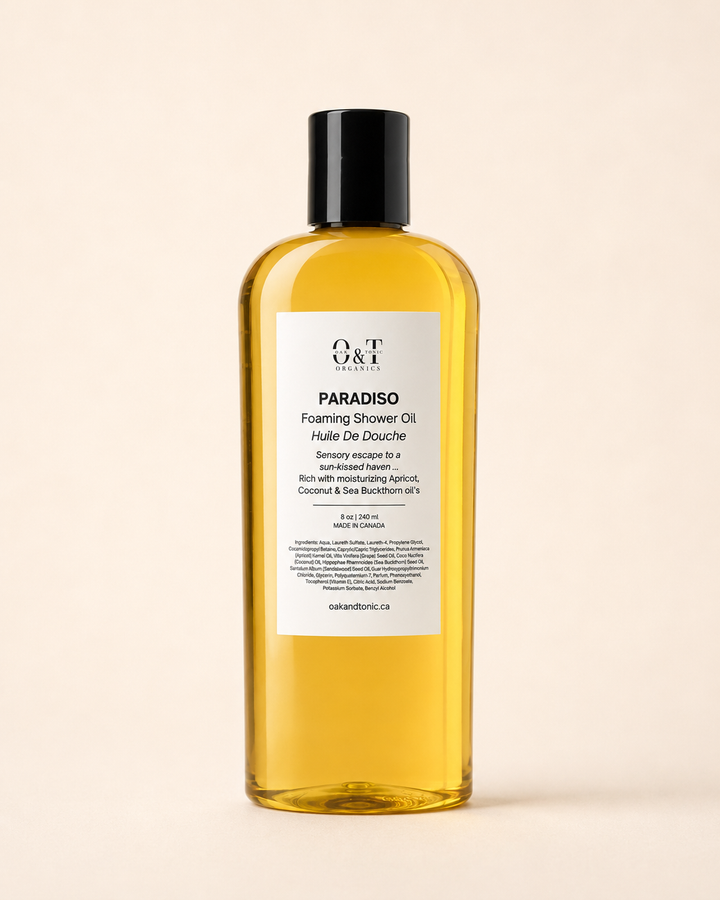 Oak & Tonic Organics | Paradiso Foaming Shower Oil