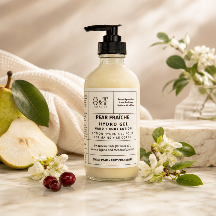 Oak & Tonic Organics | Pear FraÎche Hydro-Gel Hand & Body Lotion