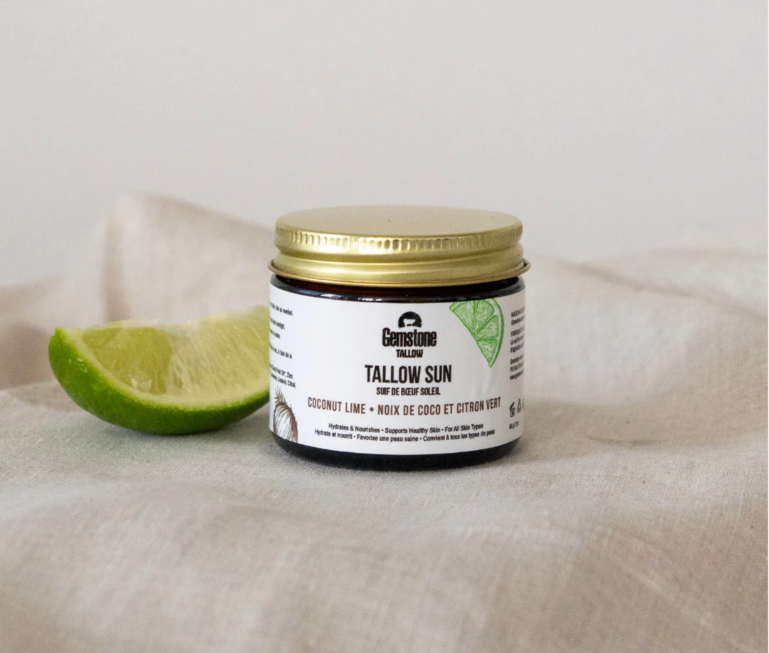 Gemstone Sun Tallow | Coconut Lime Whipped Balm