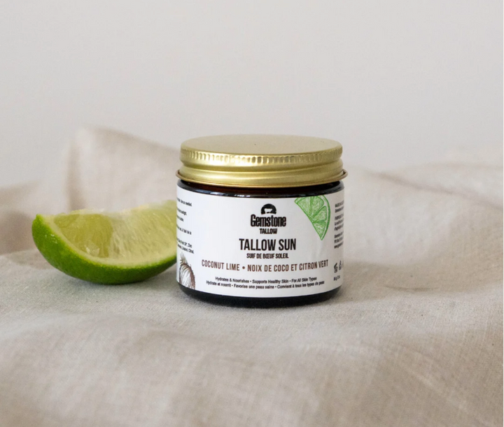 Gemstone Sun Tallow | Coconut Lime Whipped Balm