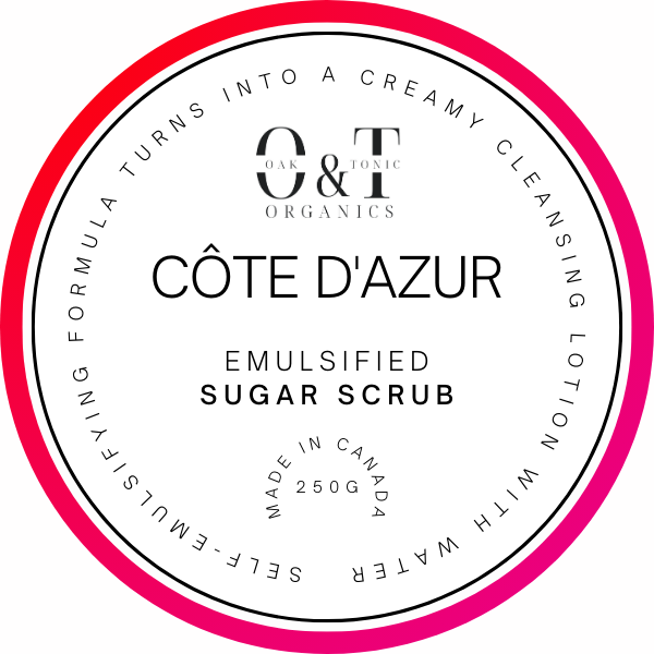 Oak & Tonic Organics | Côte D'Azur Emulsified Sugar Scrub - Oak + Tonic