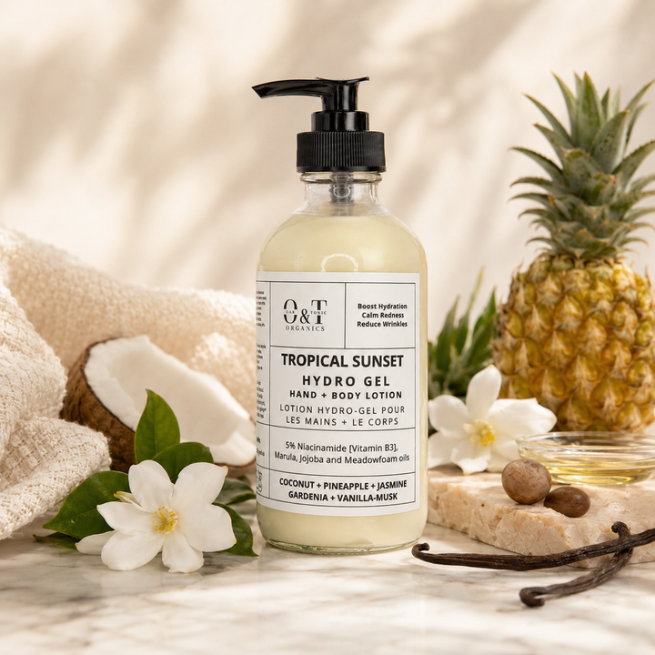 Oak & Tonic Organics | Tropical Sunset Hydro-Gel Hand & Body Lotion