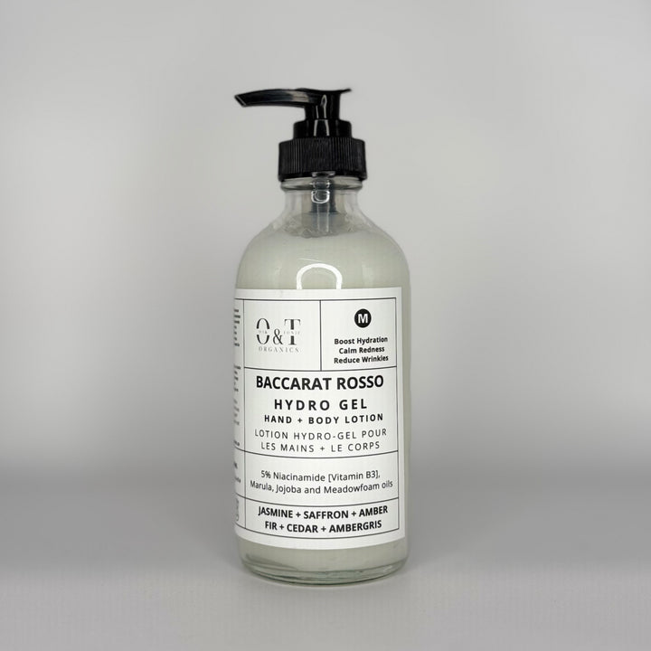Oak & Tonic Organics | Baccarat Rosso Hydro-Gel Hand & Body Lotion