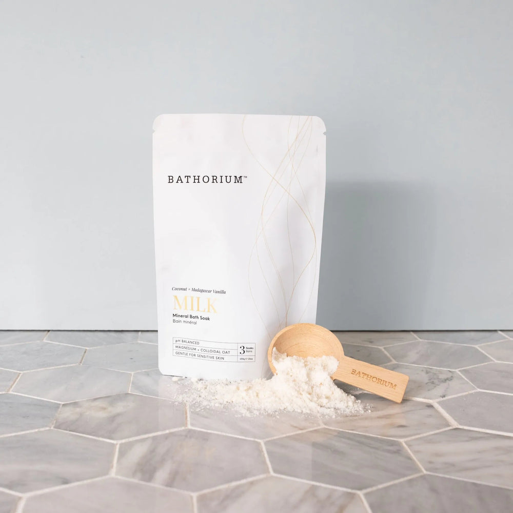 Milk Mineral Bath Soak — current packaging, detail view