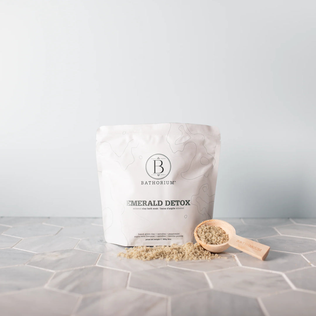 Bathorium | Emerald Detox Clay Mineral Soak - Oak + Tonic