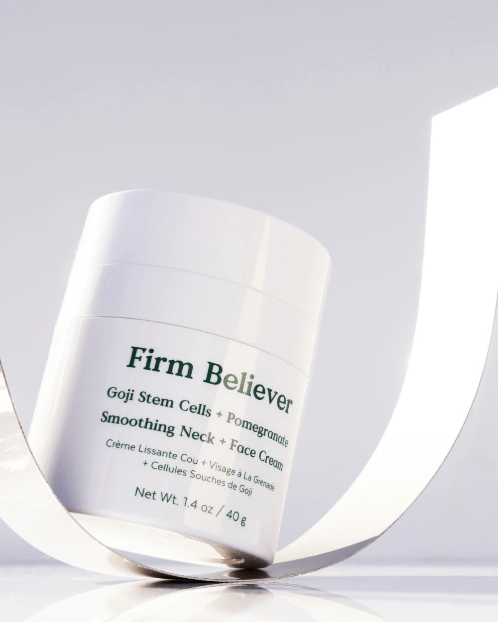 Three Ships | Firm Believer™ Pomegranate + Goji Stem Cell Exosome Neck + Face Cream - Oak + Tonic