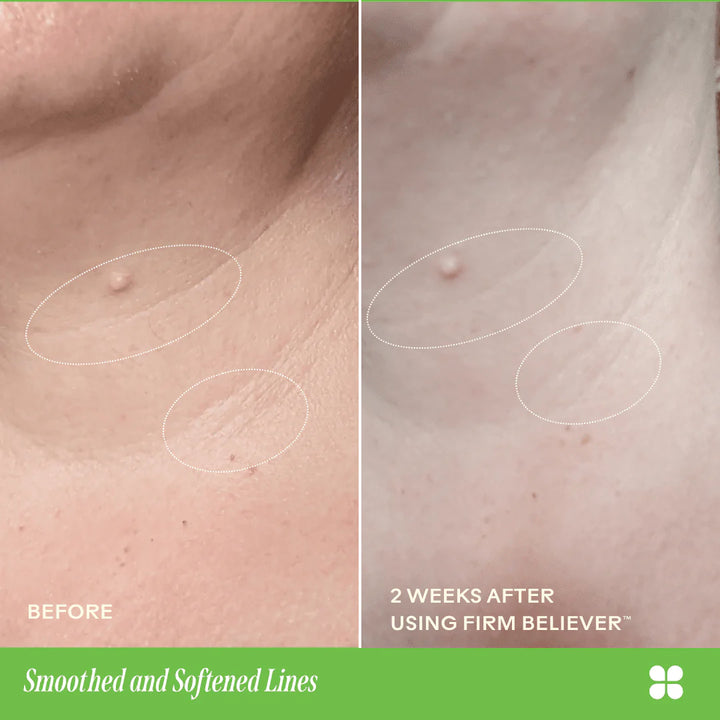 Three Ships | Firm Believer™ Pomegranate + Goji Stem Cell Exosome Neck + Face Cream - Oak + Tonic