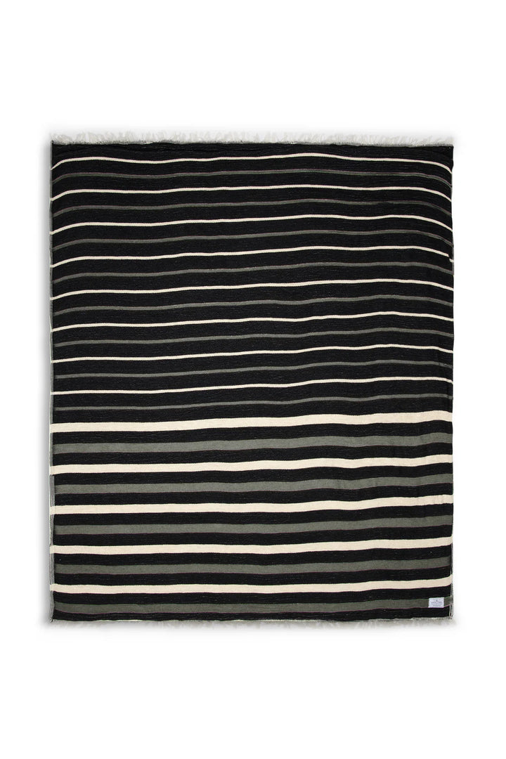 Tofino Towels | THE WINSLOW | Striped Linen Blend – Fleece Throw