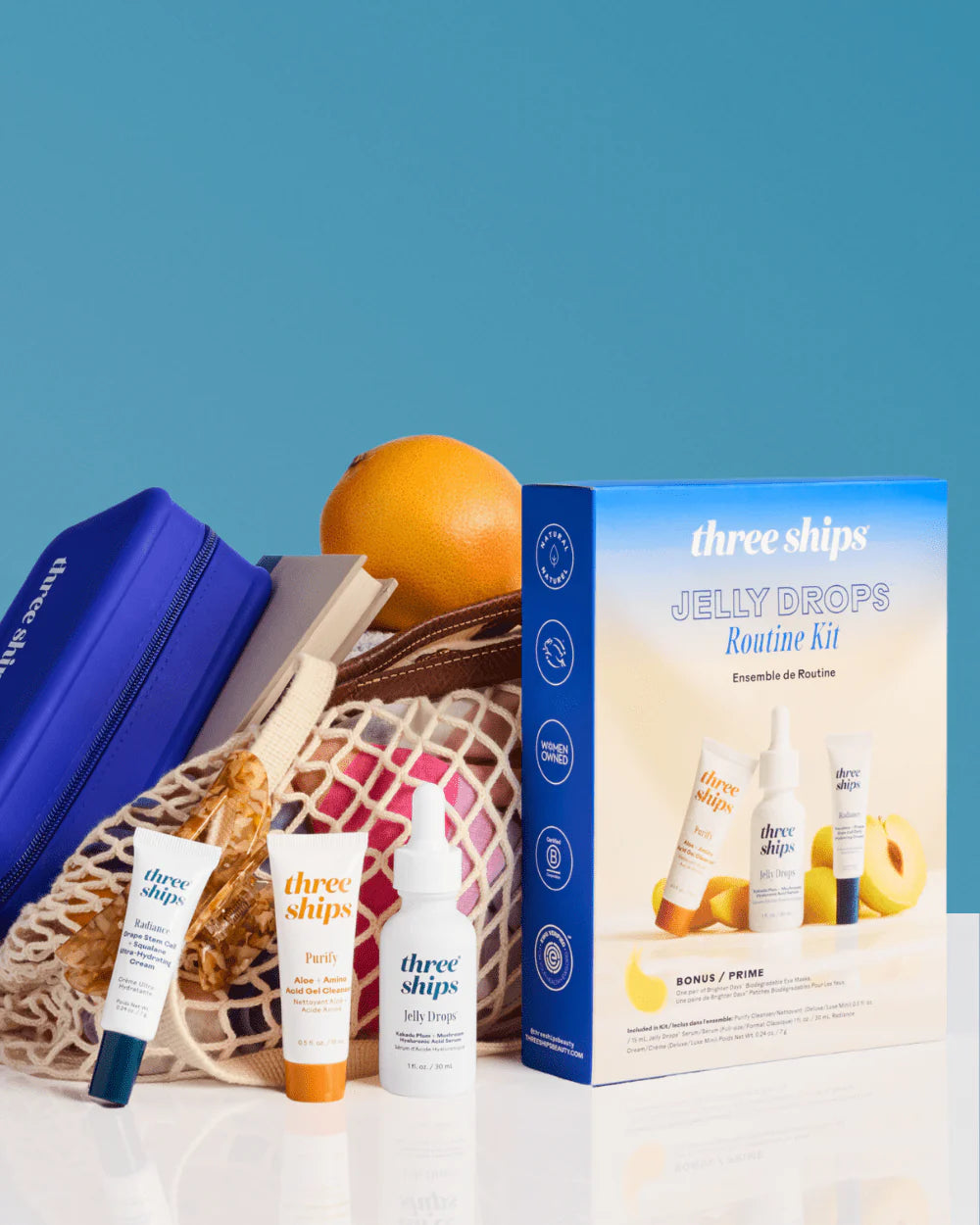 Three Ships | Jelly Drops Routine Kit - Oak + Tonic