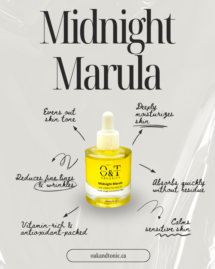 Oak & Tonic Organics | Midnight Marula Age Corrective Face Oil - Oak + Tonic