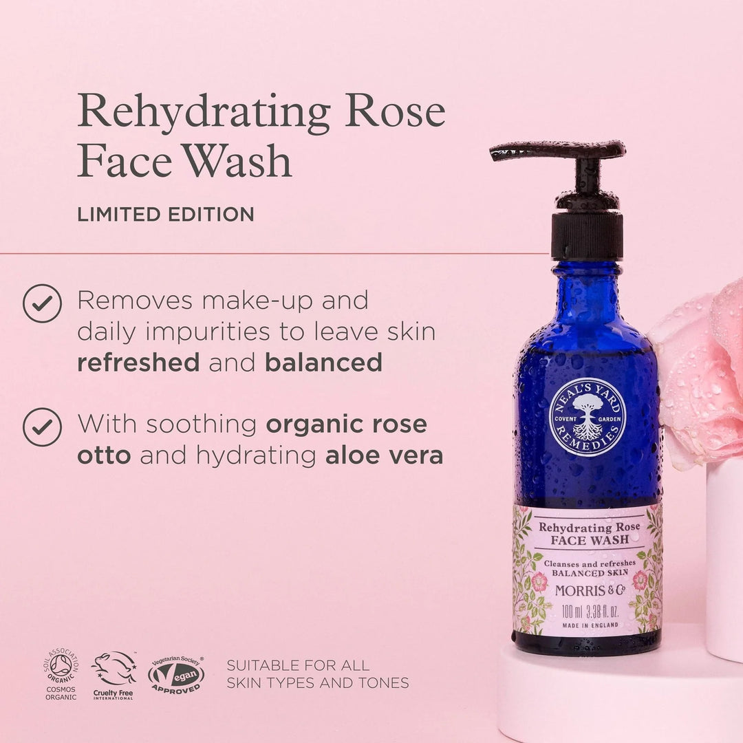 Neal's Yard Remedies | Rehydrating Rose Facial Wash 100ml