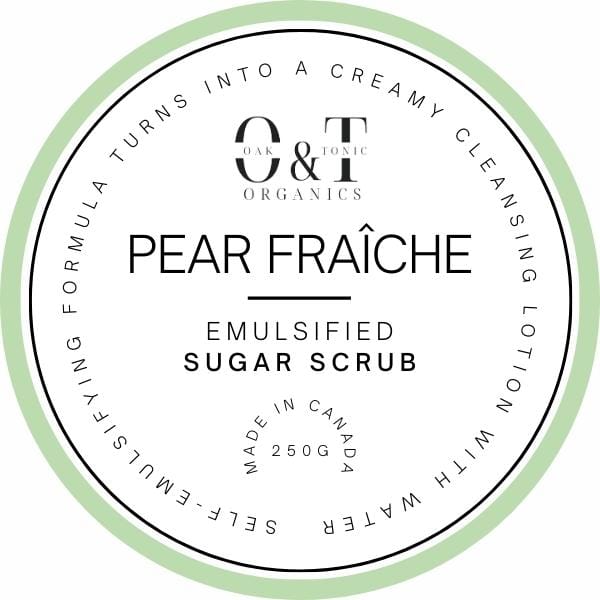 Oak & Tonic Organics Sugar Scrub Pear Fraîche Oak & Tonic Organics | Pear Fraîche Emulsified Sugar Scrub