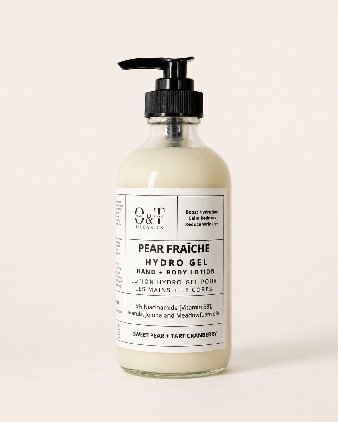 Oak & Tonic Organics | Pear FraÎche Hydro-Gel Hand & Body Lotion