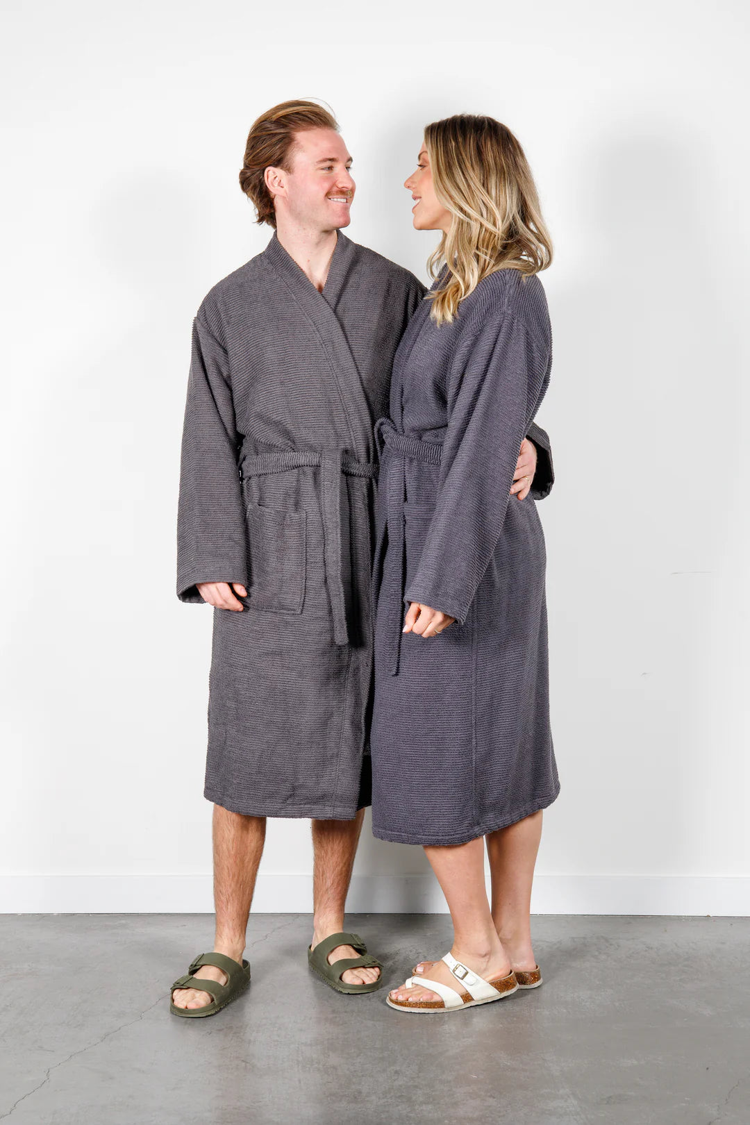 Tofino Towels | THE ARNET | RIBBED TERRY ROBE SERIES - Oak + Tonic