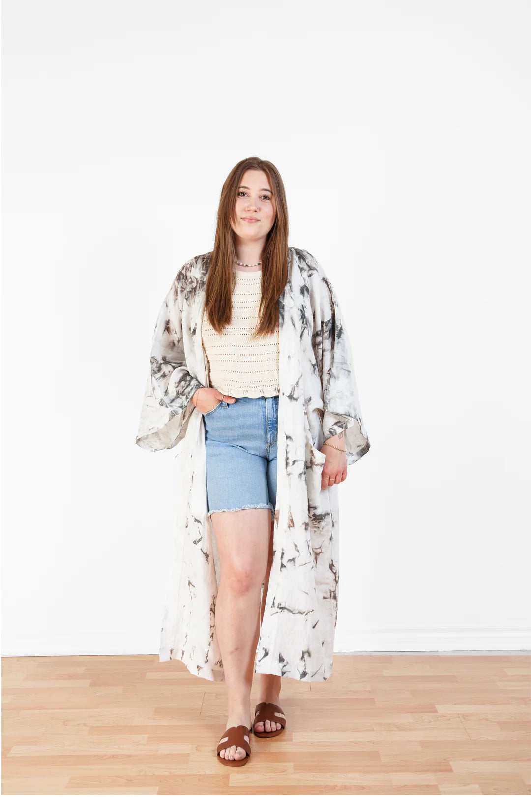 Tofino Towels | THE ECLIPSE | Tie Dyed Linen Belted Cover-Up