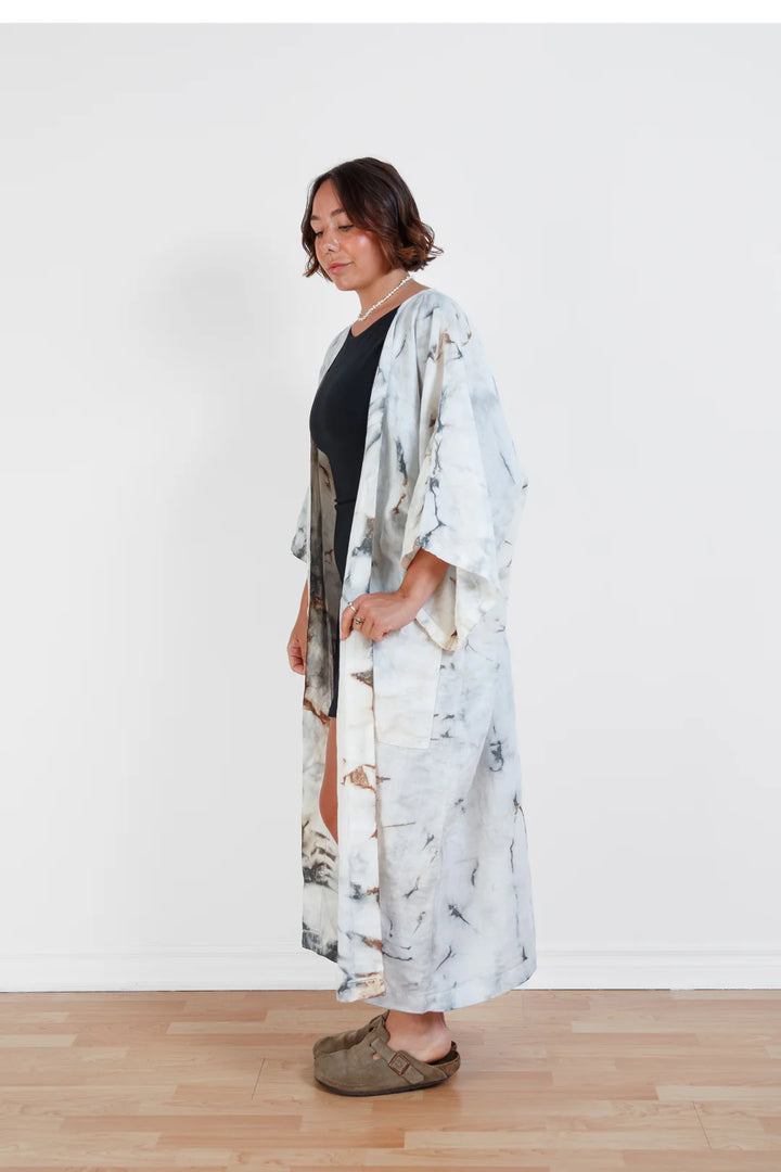 Tofino Towels | THE ECLIPSE | Tie Dyed Linen Belted Cover-Up