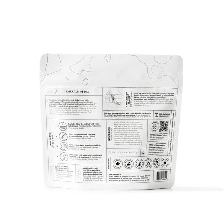 Bathorium Bath Soak 900g Bathorium | Emerald Detox Clay Mineral Soak