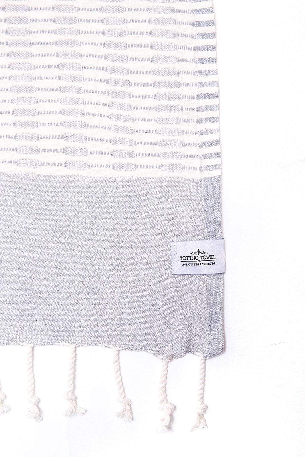 Tofino Towels Throw Grey Tofino Towels | THE RIPPLE SERIES
