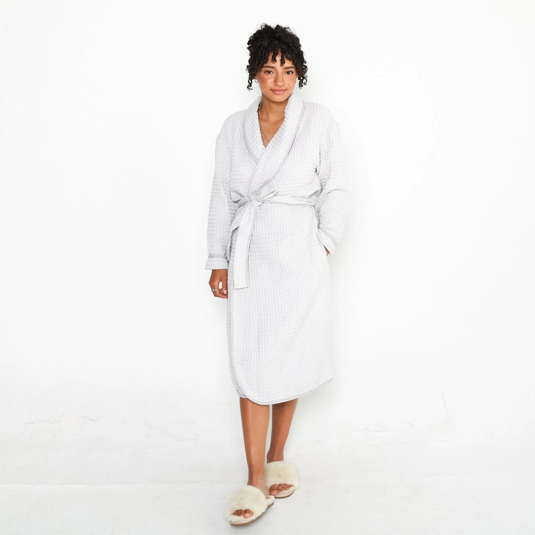 Tofino Towels Robes Tofino Towels | THE HARMONY BATH ROBE [PEWTER]